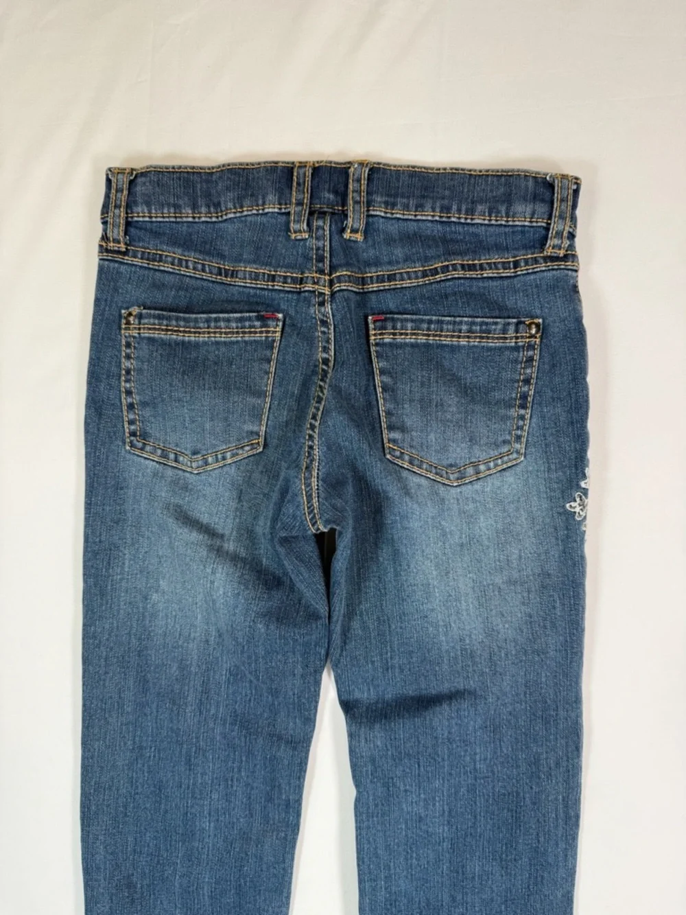 GYMBOREE Penguin Chalet Line Snowflake Design Embroidered  Skinny Jeans Winter 7